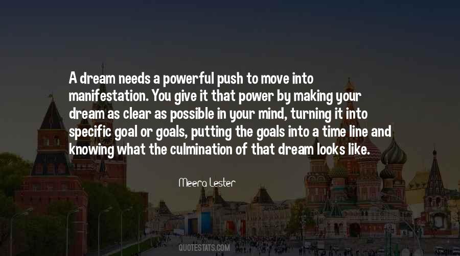 Quotes About Specific Goals #551942