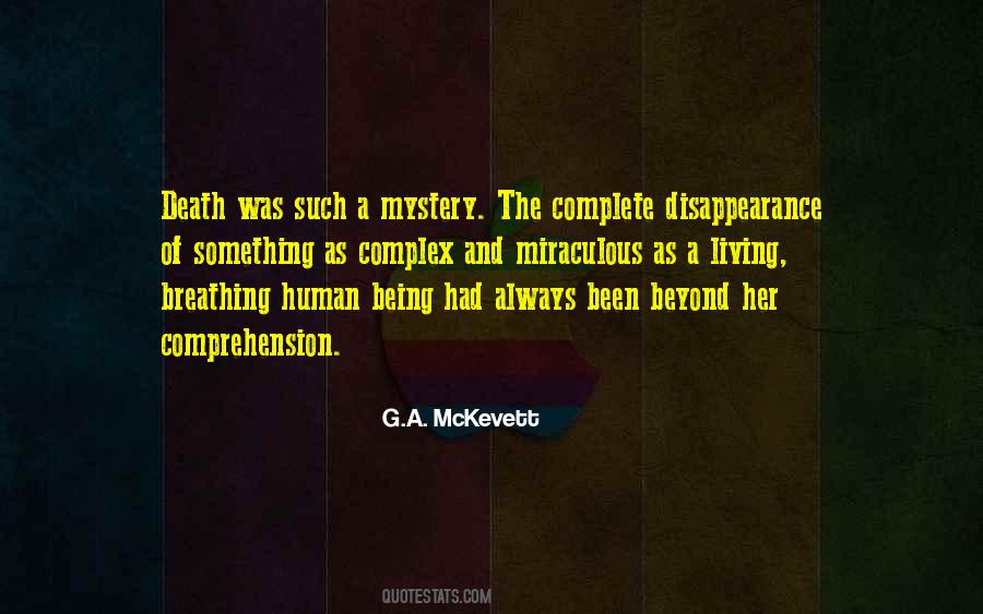 Quotes About The Mystery Of Death #1398973