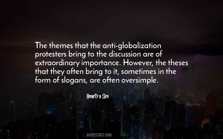 Quotes About Anti-globalization #352501