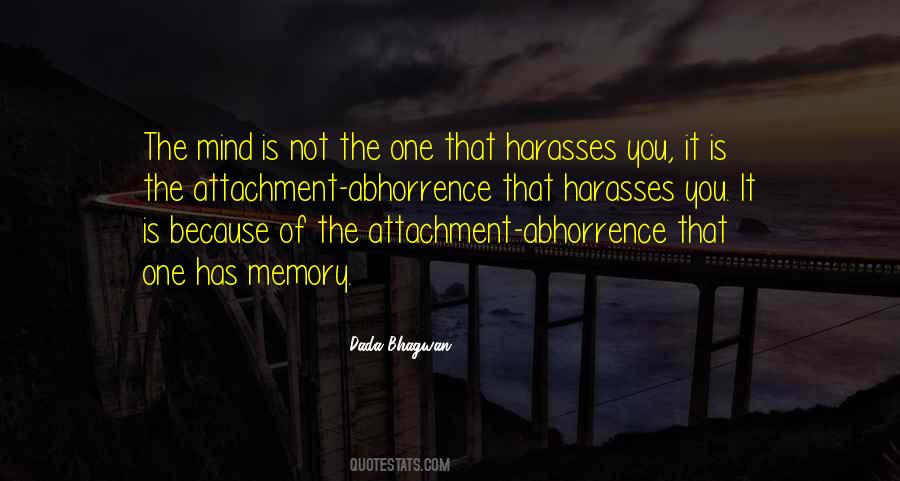 Attachment Abhorrence Quotes #92354