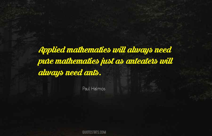 Quotes About Applied Mathematics #1471315