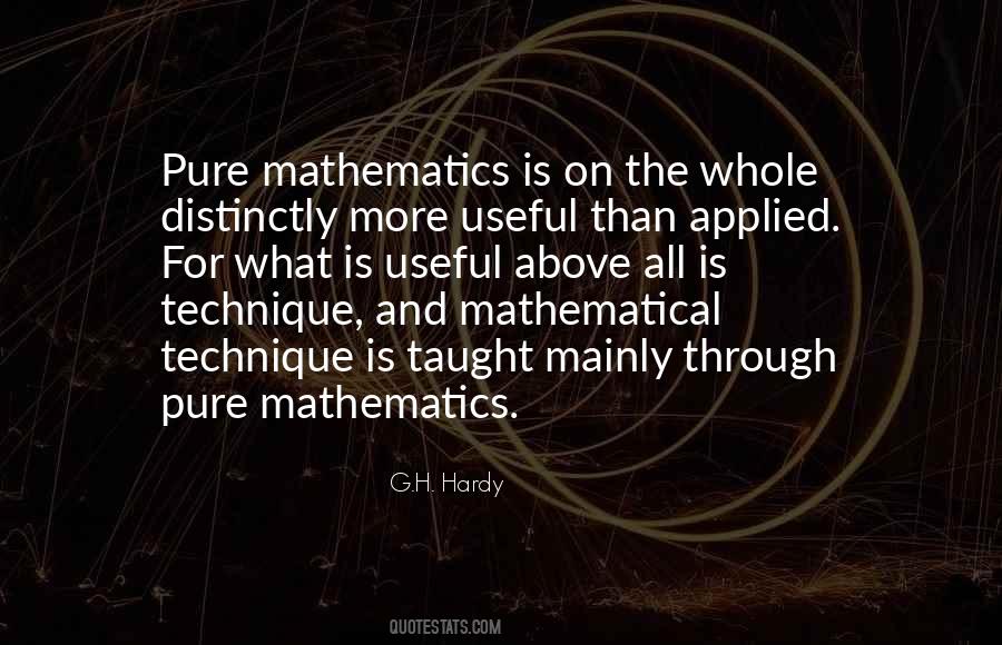 Quotes About Applied Mathematics #761470