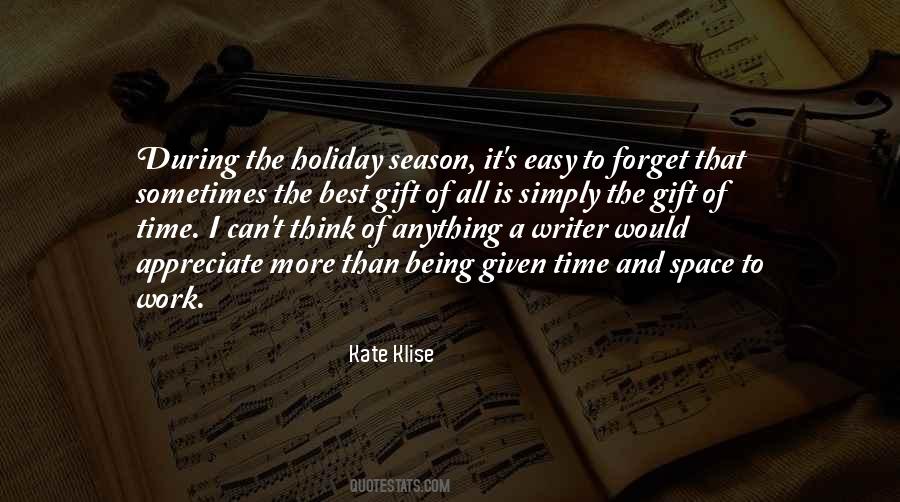 Holiday Time Quotes #1430918