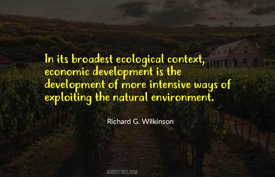 Ecological Environment Quotes #60352