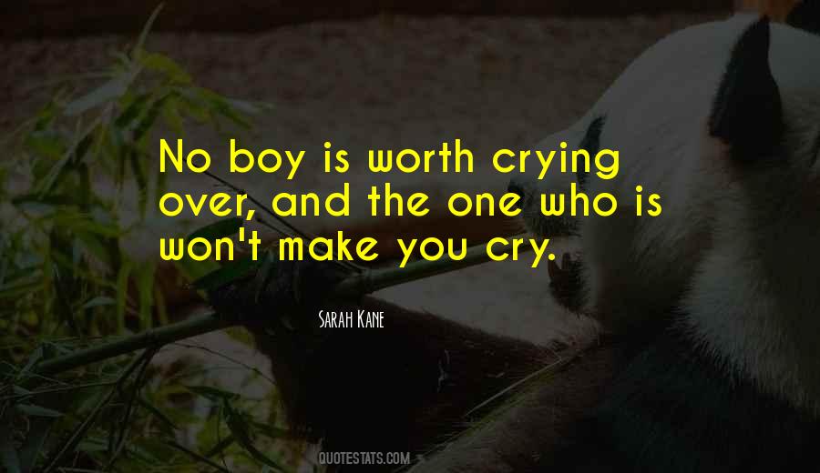 Quotes About Not Crying Over A Boy #583575