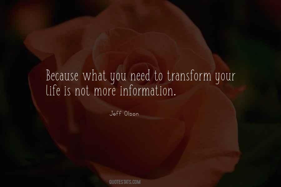 Transform Life Quotes #930916