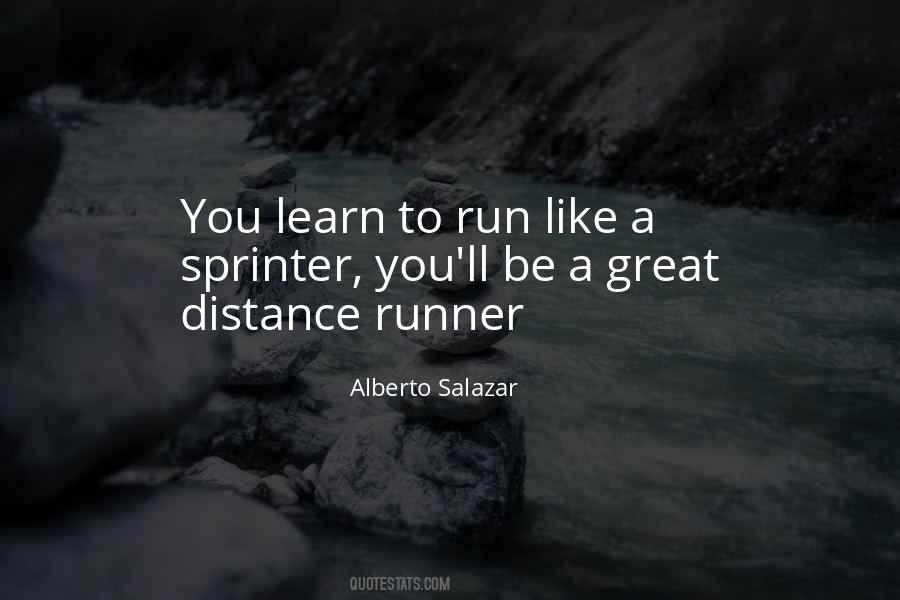 Quotes About Distance Running #1558588