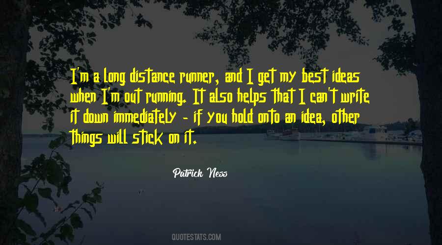 Quotes About Distance Running #1667319