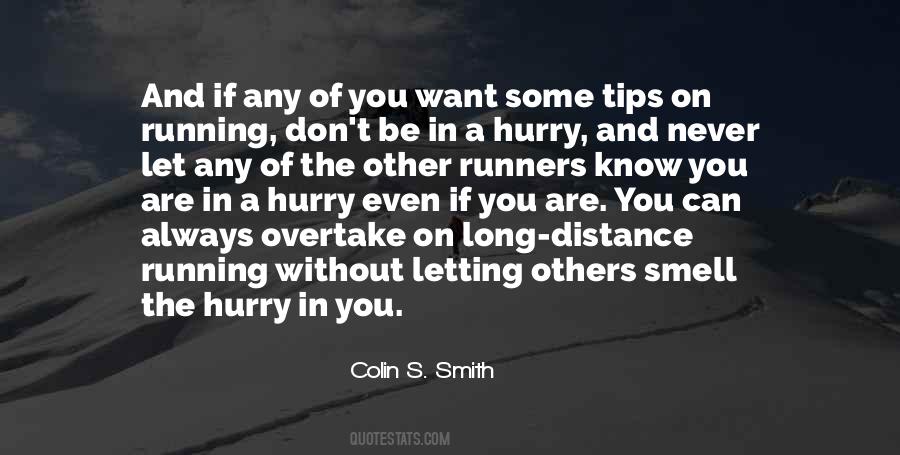 Quotes About Distance Running #581584