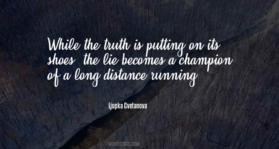 Quotes About Distance Running #939266