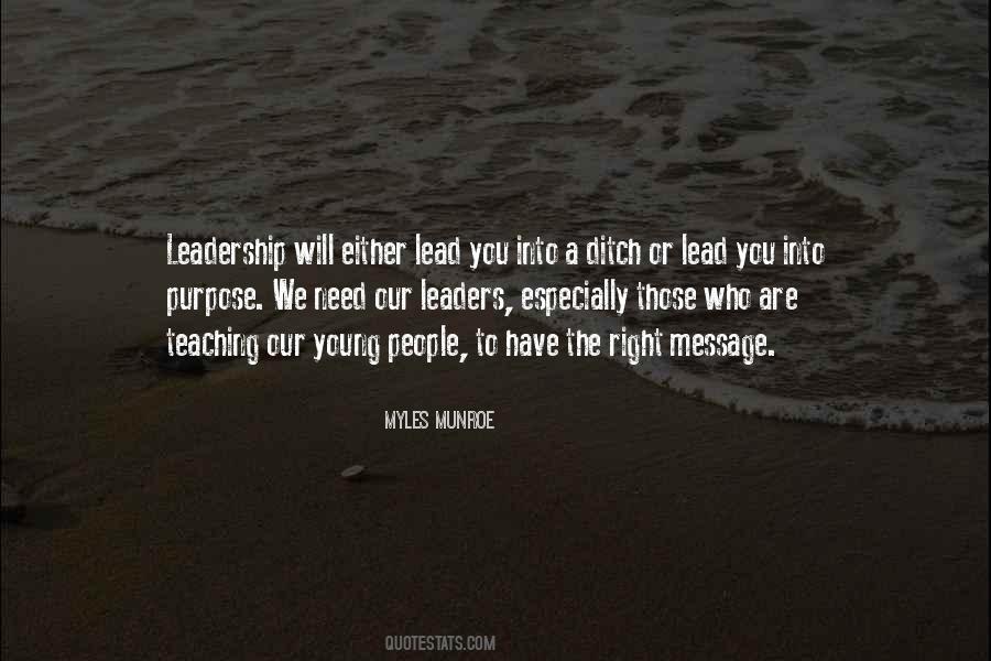 Quotes About Young Leaders #953013