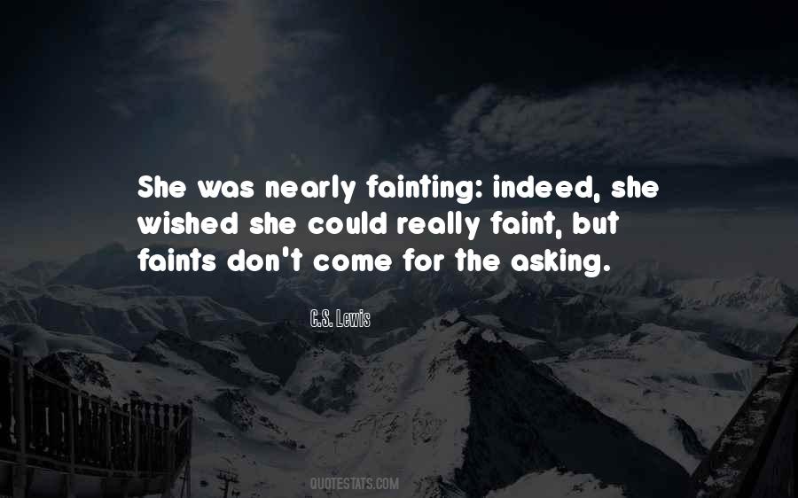 Quotes About Fainting #438712