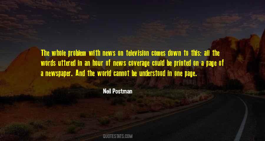 Quotes About Television News #529010