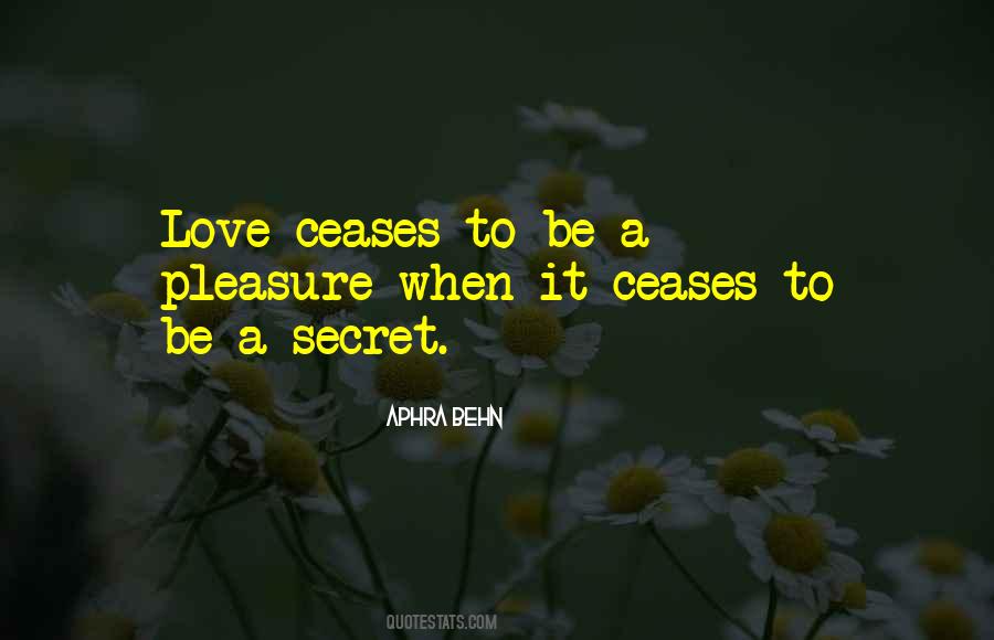 Quotes About Secret Love #266728