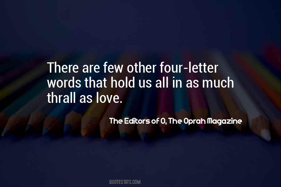 Quotes About Four Letter Words #1504638