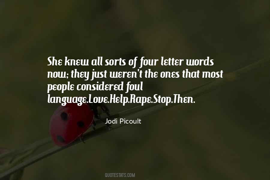 Quotes About Four Letter Words #268998