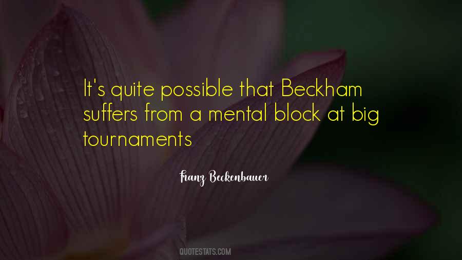 Quotes About Beckenbauer #982792