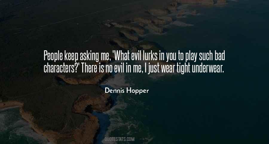 Evil Characters Quotes #209016