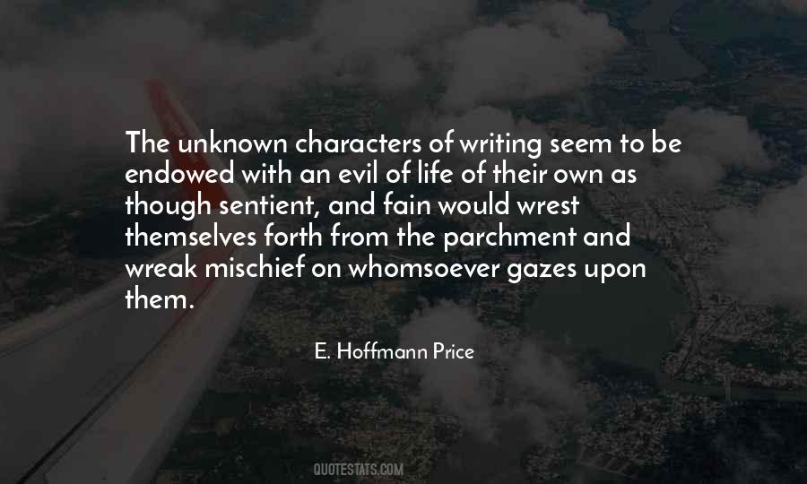 Evil Characters Quotes #497228