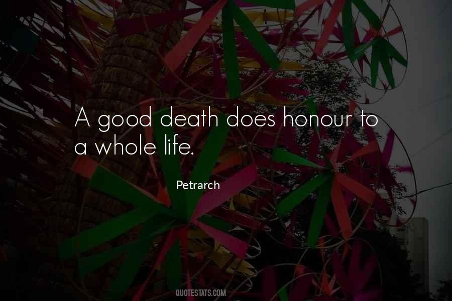 Quotes About Good Death #395875