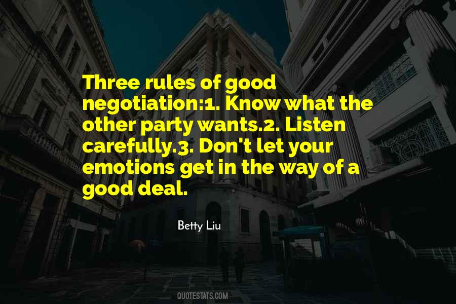 Quotes About Negotiation #749401