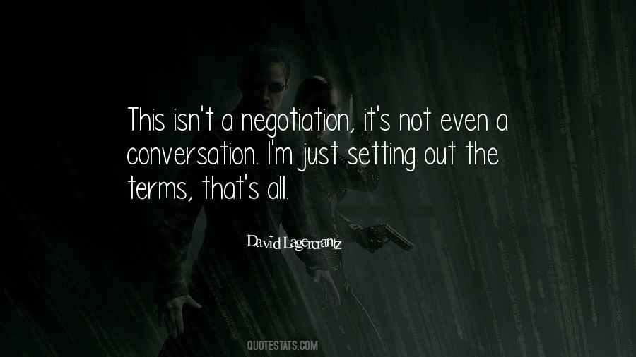 Quotes About Negotiation #805998