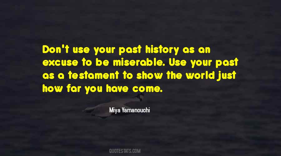 Quotes About Past History #311252