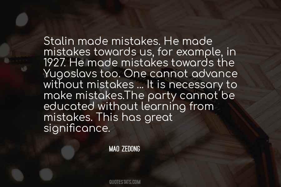 Quotes About Learning From The Mistakes #1448132