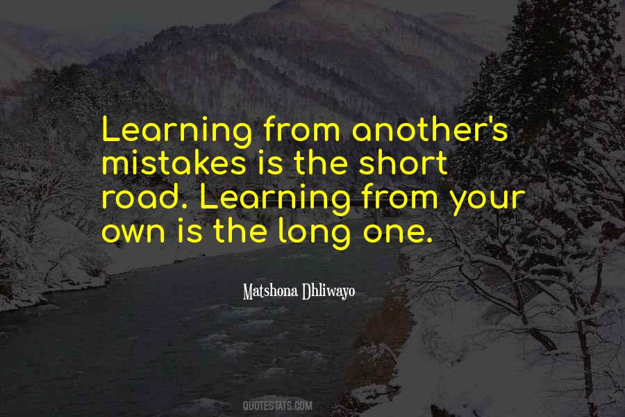 Quotes About Learning From The Mistakes #1686515