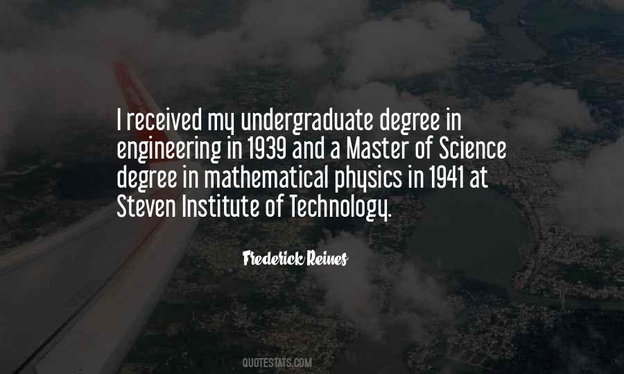 Quotes About Undergraduate #167549