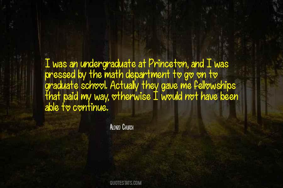 Quotes About Undergraduate #31840