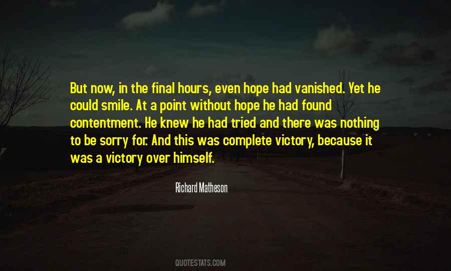 Victory Over Himself Quotes #1125986