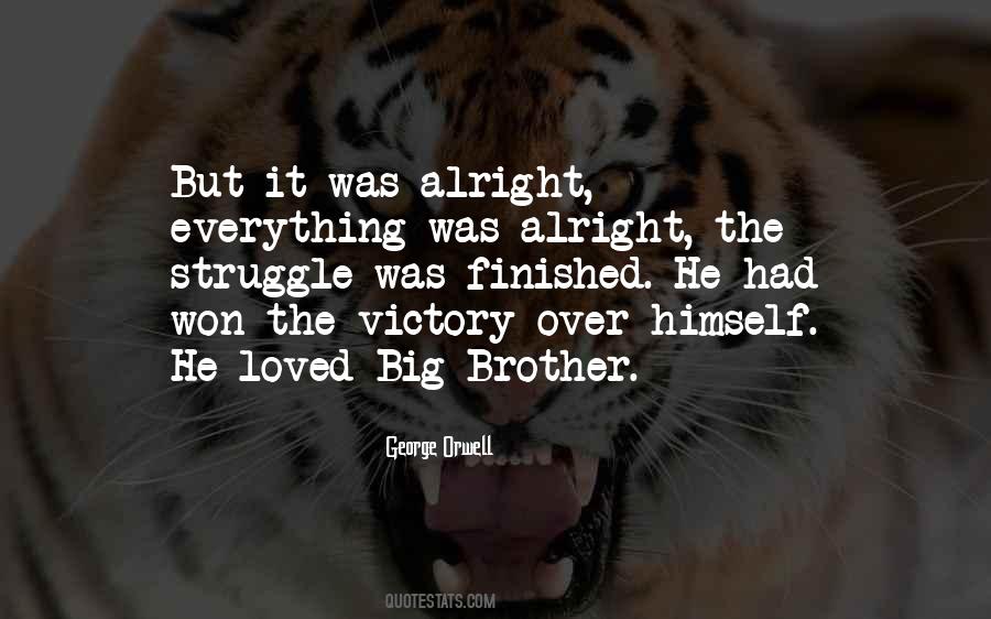 Victory Over Himself Quotes #1319597