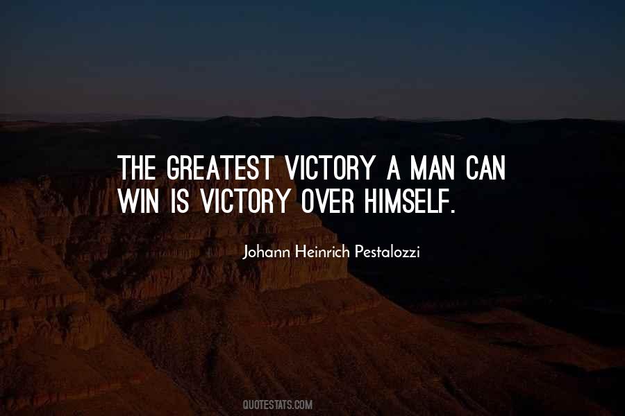 Victory Over Himself Quotes #144641