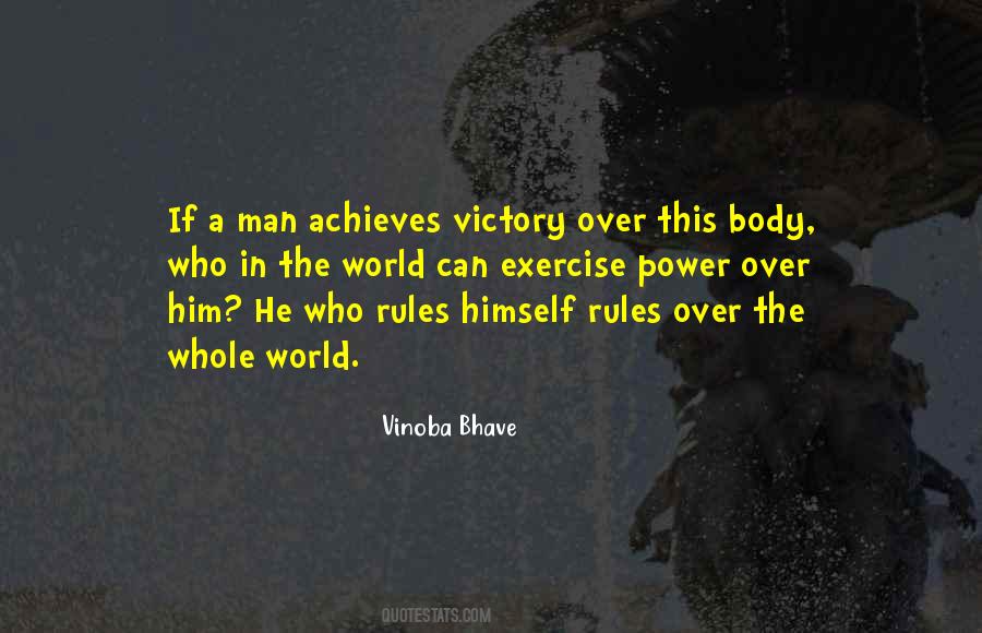 Victory Over Himself Quotes #278174