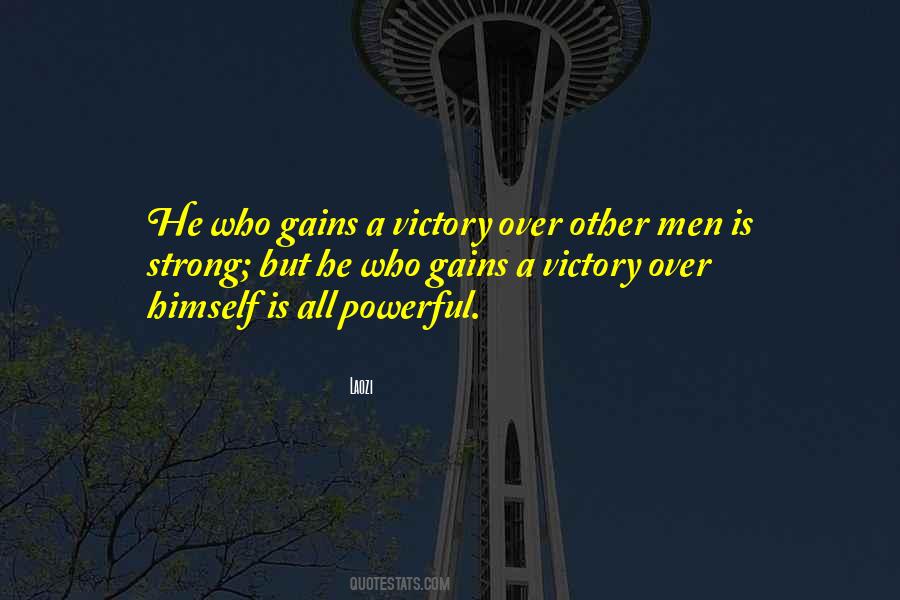 Victory Over Himself Quotes #896746