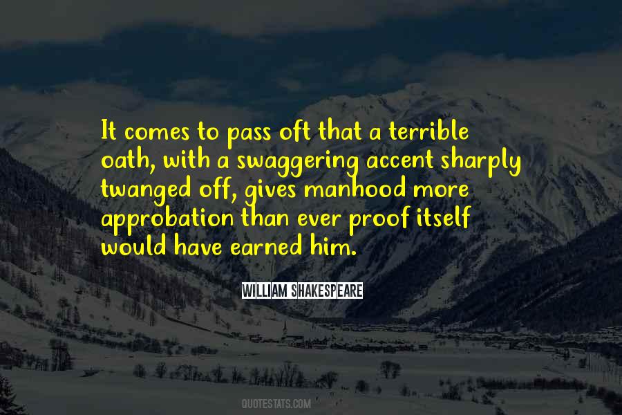 Quotes About Manhood #29404