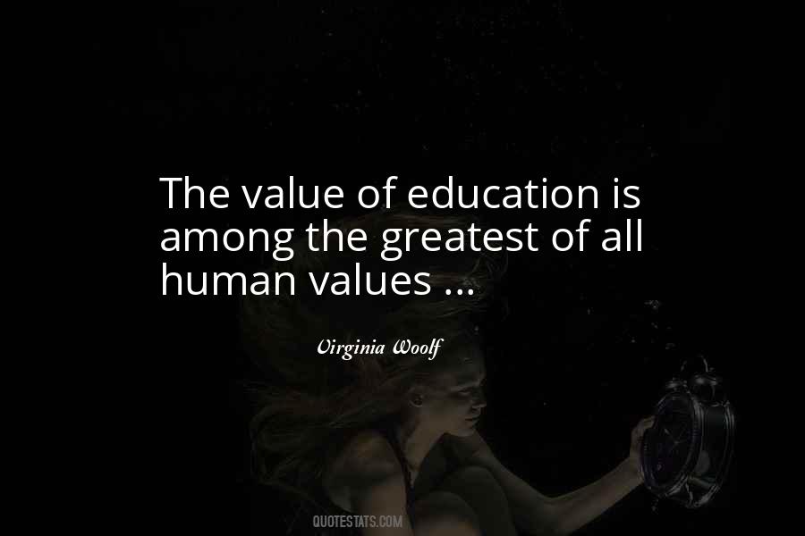 Quotes About Values Education #194593