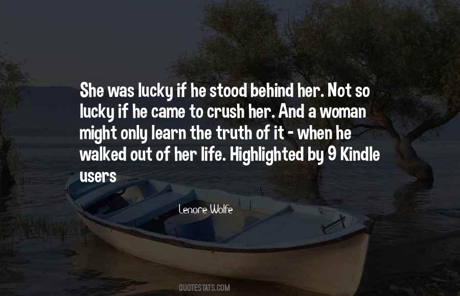 Quotes About Lucky Woman #1191536