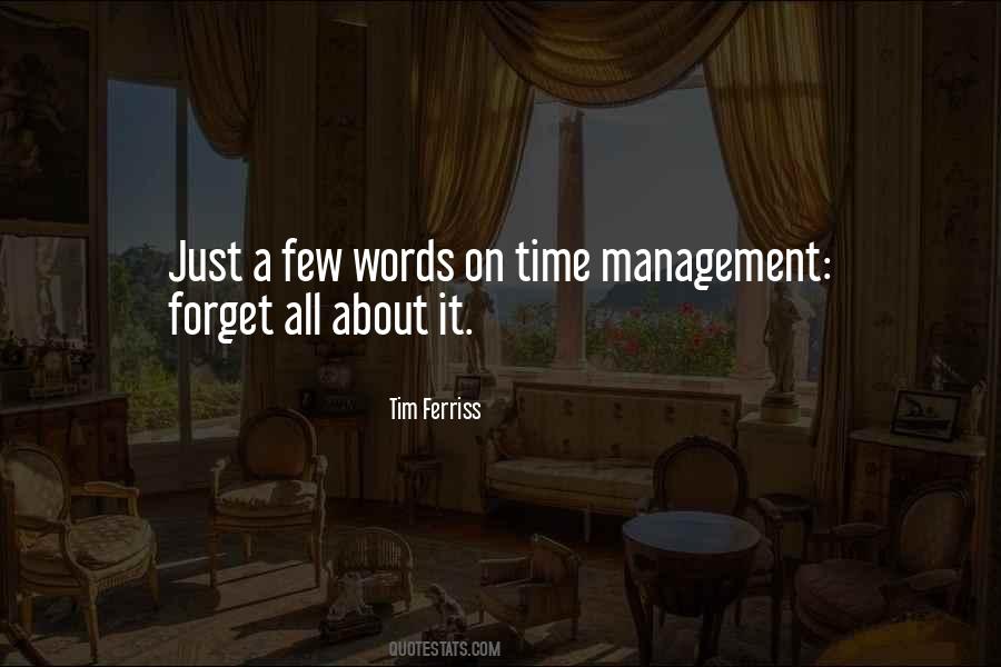 Quotes About Time Management #136303