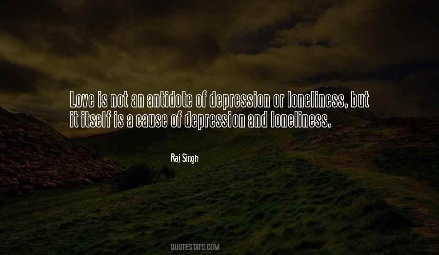 Love And Depression Quotes #1582539