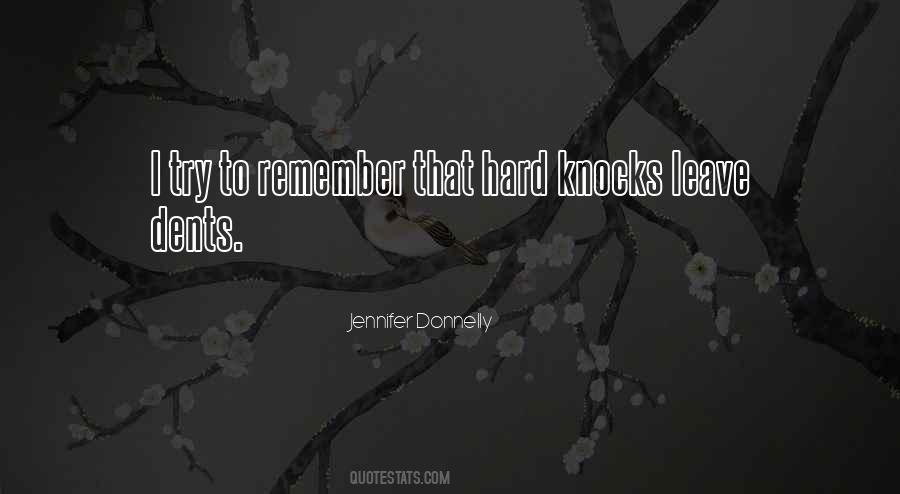 Quotes About Hard Knocks #86991