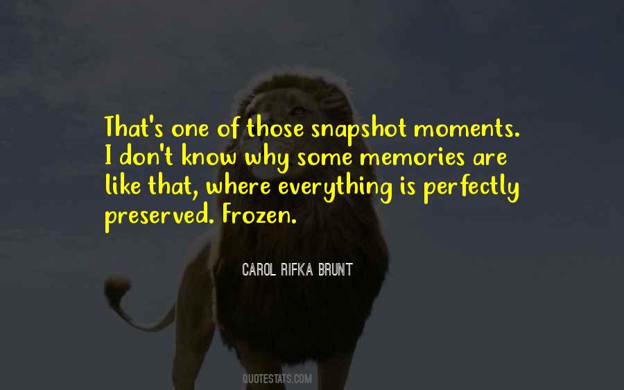 Quotes About Frozen Moments #1465434