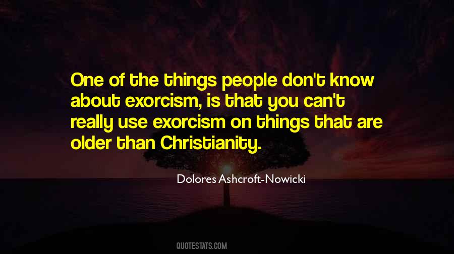 Quotes About Exorcism #1000804