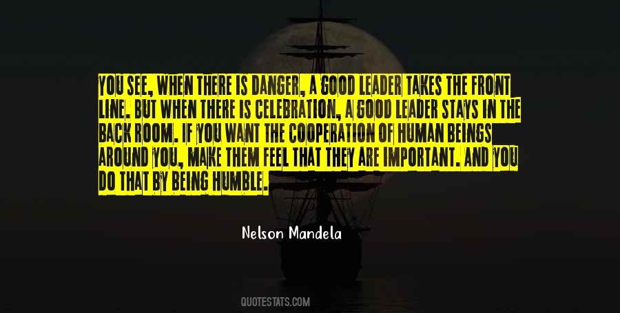 Quotes About Being A Good Leader #88262