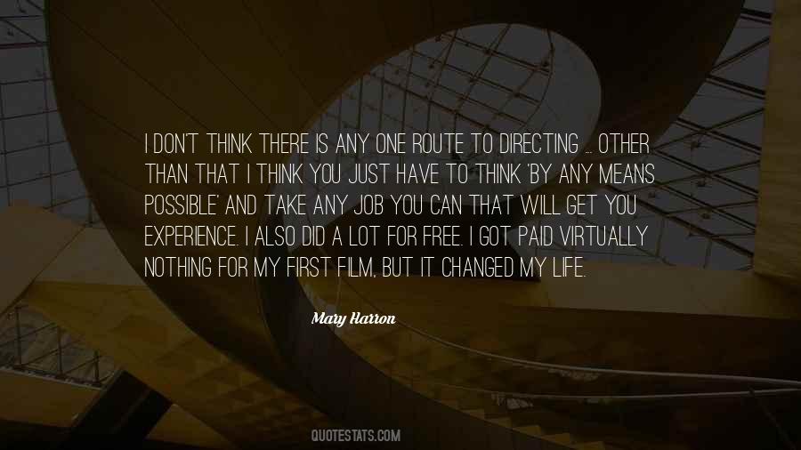 Directing Your Life Quotes #1461816