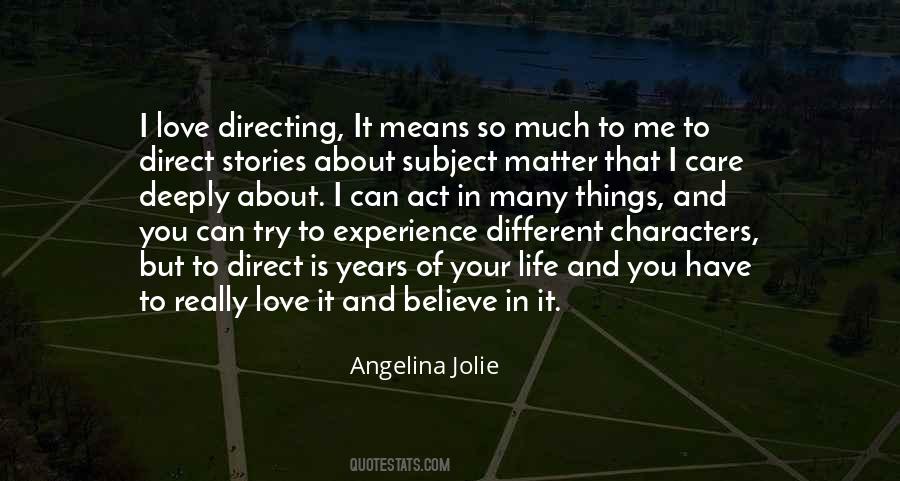 Directing Your Life Quotes #181350
