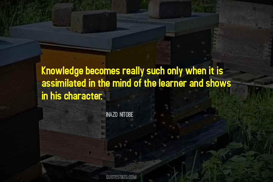 Quotes About Knowledge And Character #1448603