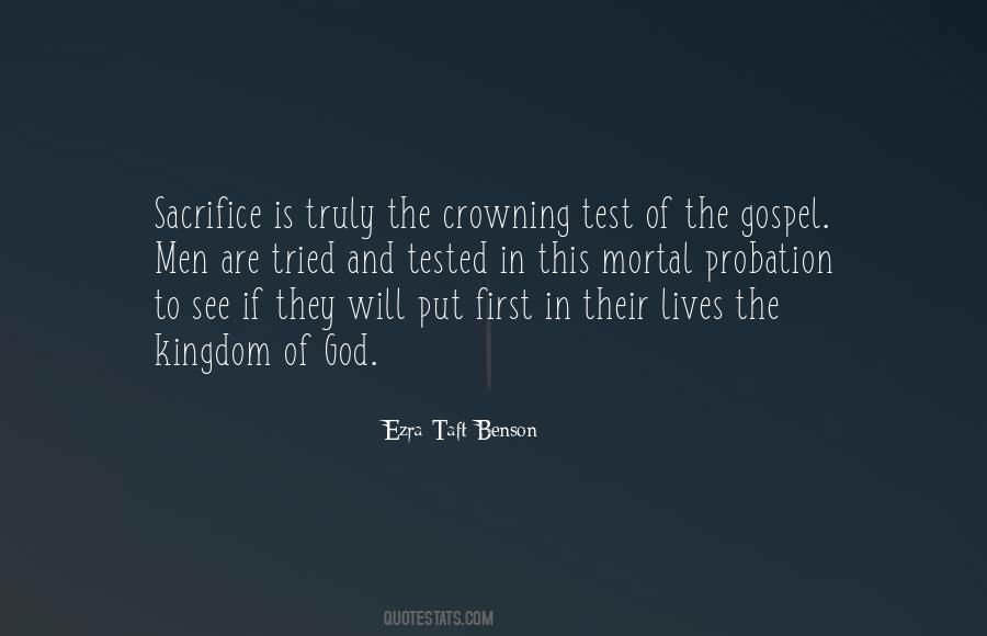 Sacrifice To God Quotes #177221