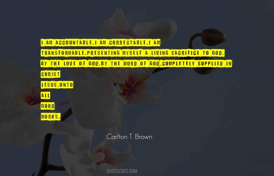 Sacrifice To God Quotes #1790102